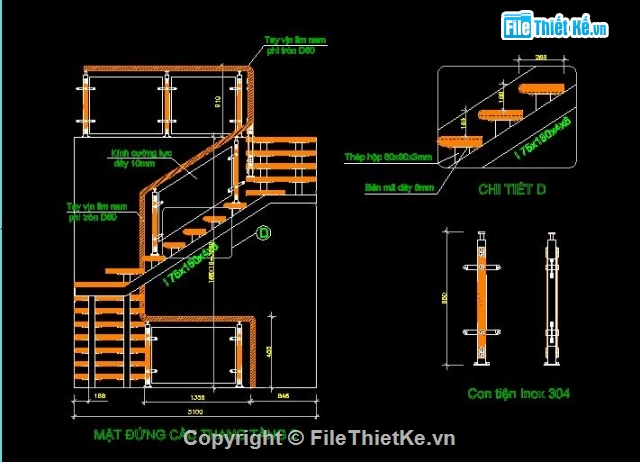 lan can kính,lan can cầu thang,cầu thang nhà ở,Mẫu lan can